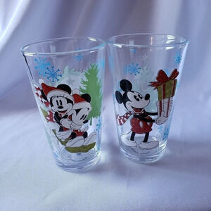 Zak!DISNEY MICKEY & MINNIE MOUSE PINT GLASSWARE SET 16OZ